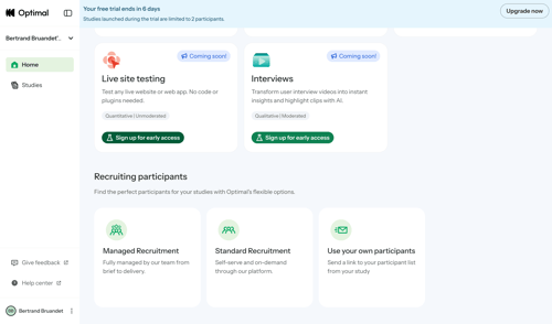 Optimal screen example