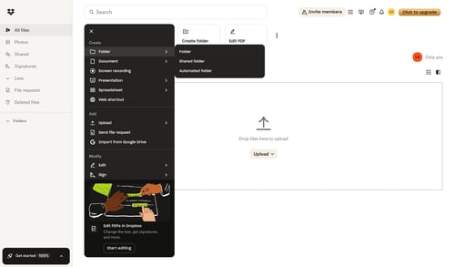 Dropbox
			                         ux ui design