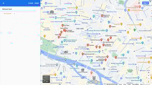 Google maps
				filters page example