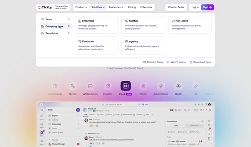 ClickUp
			  ux ui design