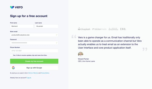 Vero
			           ux ui design