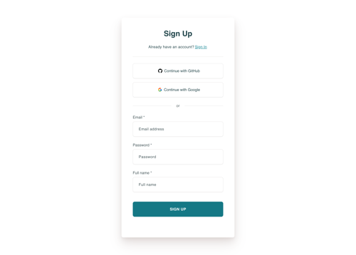 Elicit
				signup page example