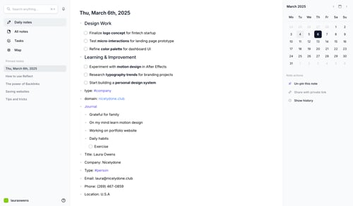Reflect
			   ux ui design