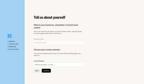 Kit
				about & company mission page example