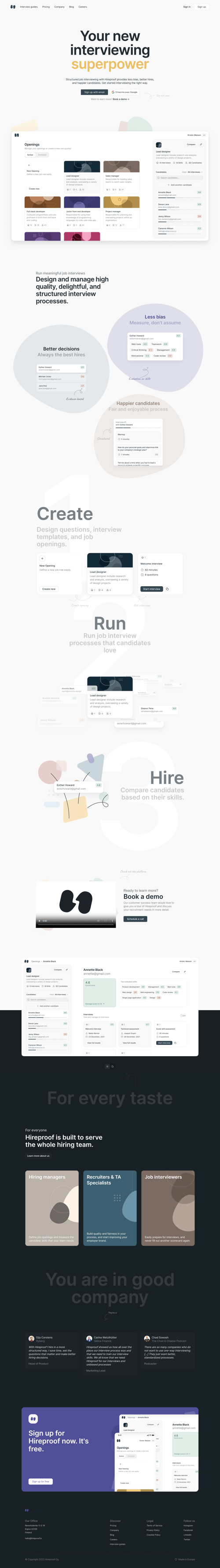 Hireproof
			  ux ui design