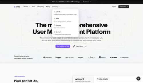 Clerk
			   ux ui design