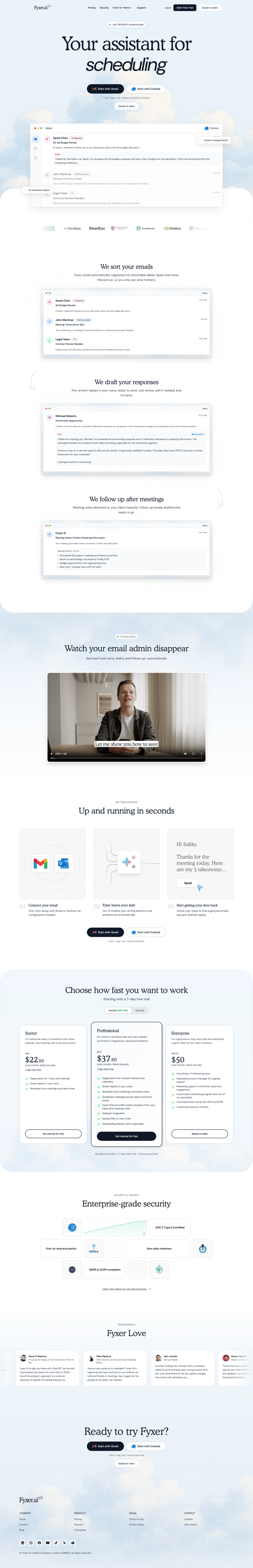 Fyxer screen example