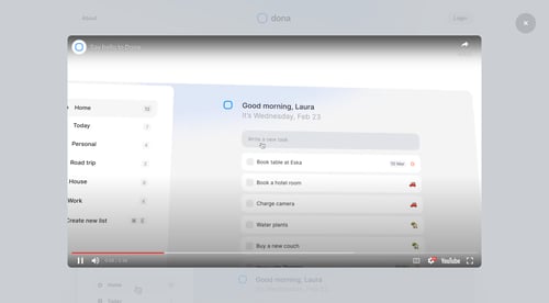 Dona
				player page example