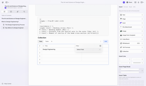 Craft screen example