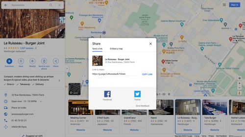 Google maps
				share page example