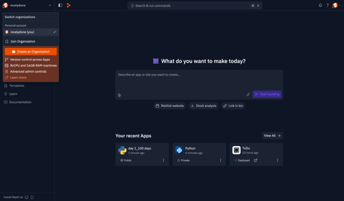 Replit
			            ux ui design