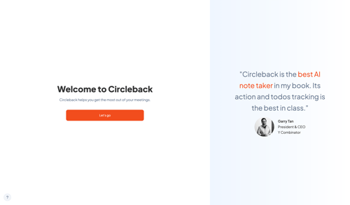 Circleback
			 ux ui design
