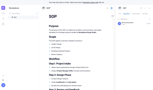 Orchestra screen example