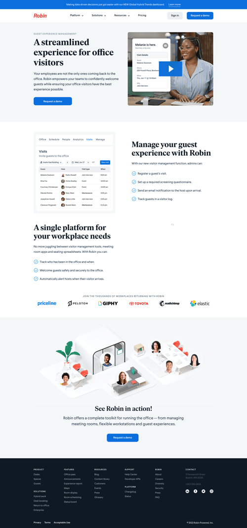 Robin
				product page page example