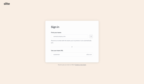 Slite
			     ux ui design