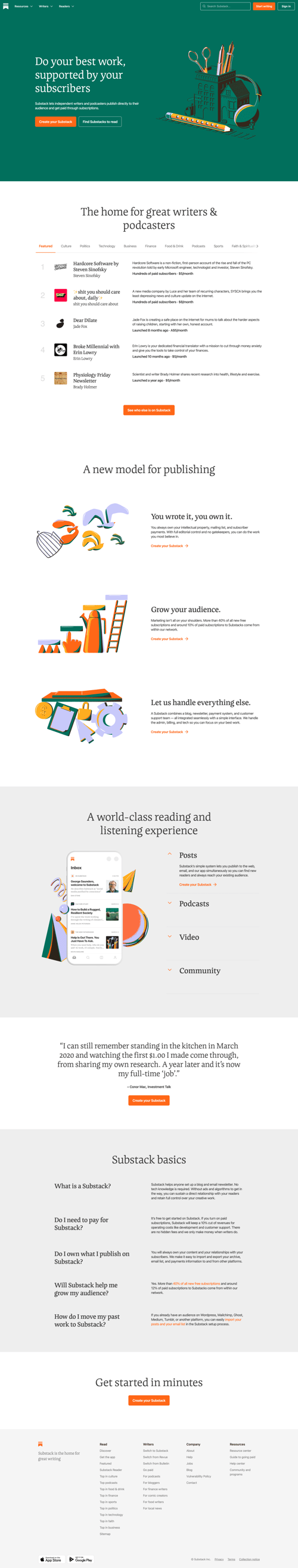 Substack
			  ux ui design