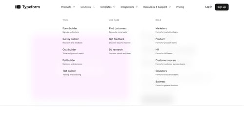 Typeform
			   ux ui design