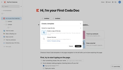 Coda
			       ux ui design