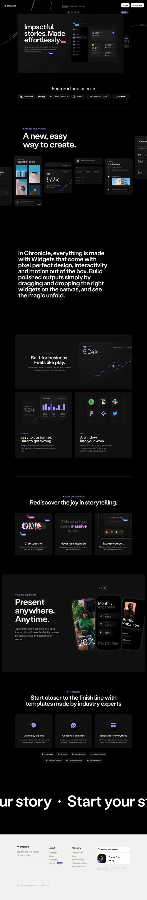 Chronicle
				 page example