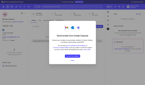 Capsule screen example