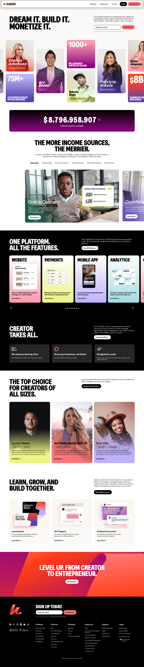 Kajabi
			    ux ui design