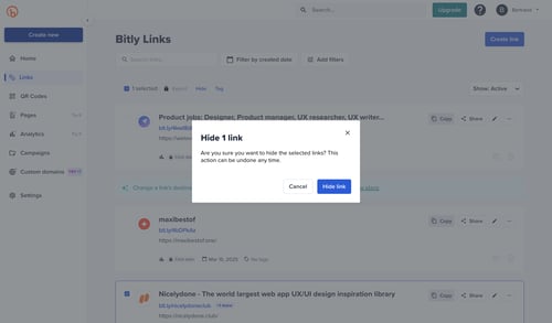 Bitly
			        ux ui design