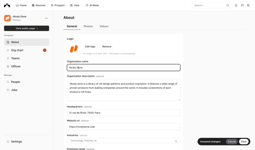 The org
			      ux ui design