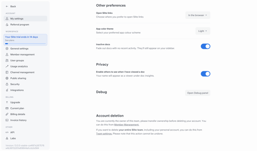 Slite
			      ux ui design