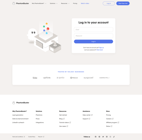 PhantomBuster
				signin page example
