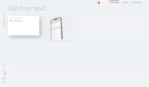 Mymind
			     ux ui design