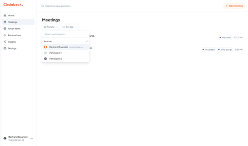 Circleback
			    ux ui design
