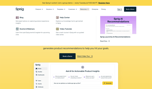 Sprig
			     ux ui design