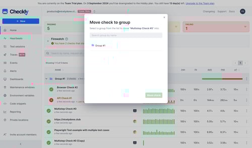 Checkly
			      ux ui design