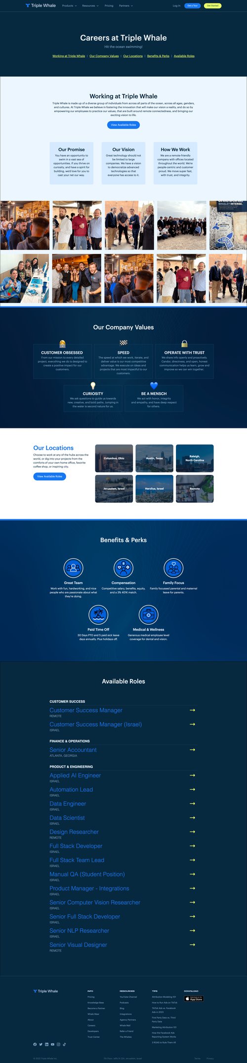 Triple Whale
				careers page example
