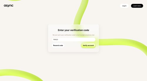 Async
				signup page example