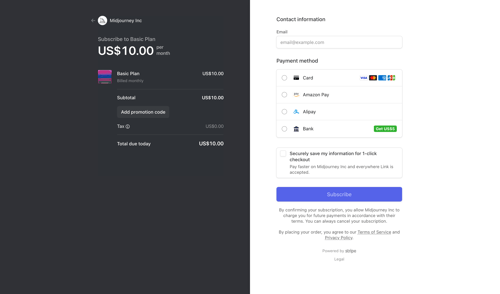 Midjourney screen example