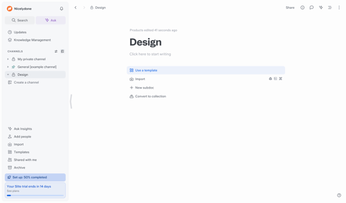 Slite
			      ux ui design