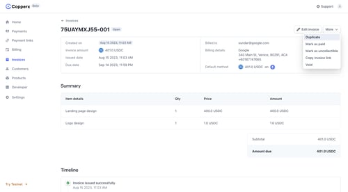Copperx
			      ux ui design