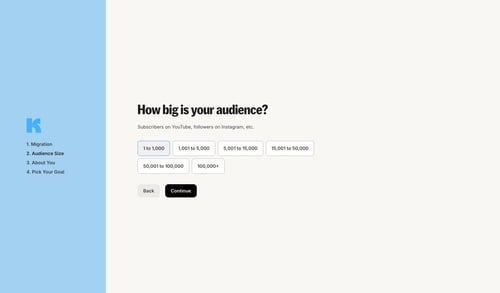 Kit
				signup page example