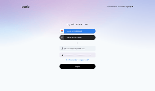 Scale
				signin page example