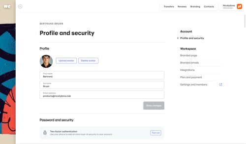 WeTransfer
			               ux ui design
