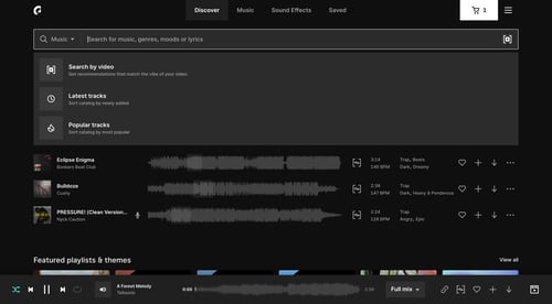 Epidemic Sound
			       ux ui design