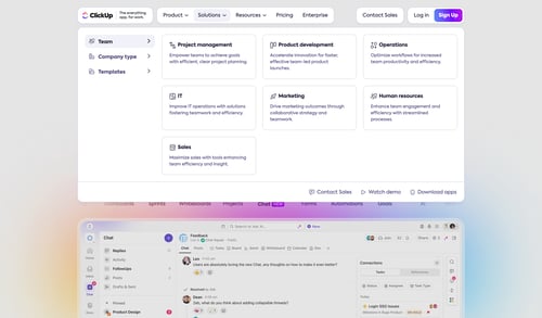 ClickUp
			   ux ui design