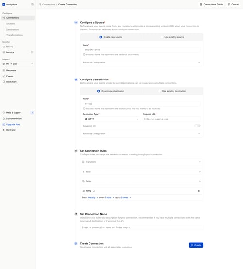 Hookdeck
				create page example