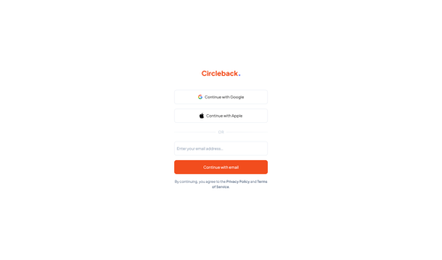 Circleback
			   ux ui design