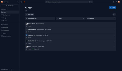 Replit
			            ux ui design