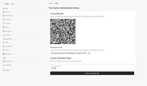 Maybe Finance screen example