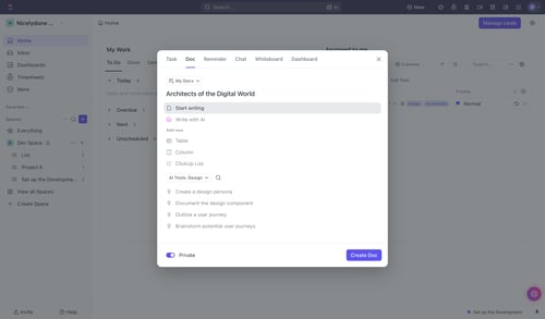 ClickUp
			        ux ui design
