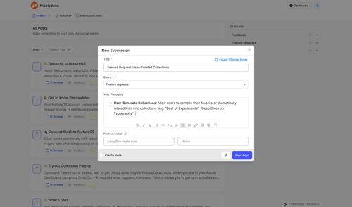 FeatureOS
			  ux ui design