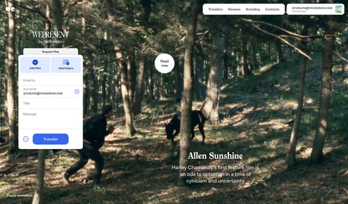 WeTransfer
			    ux ui design